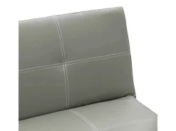 Sofá cama 3 plazas cuero polipiel Topazio pronto letto - Gris