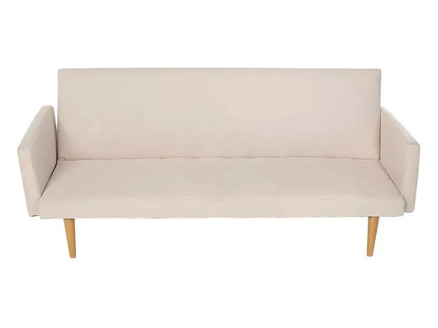 Sofá cama clic clac de 3 plazas en tejido de diseño nórdico reclinable Perla - Beige