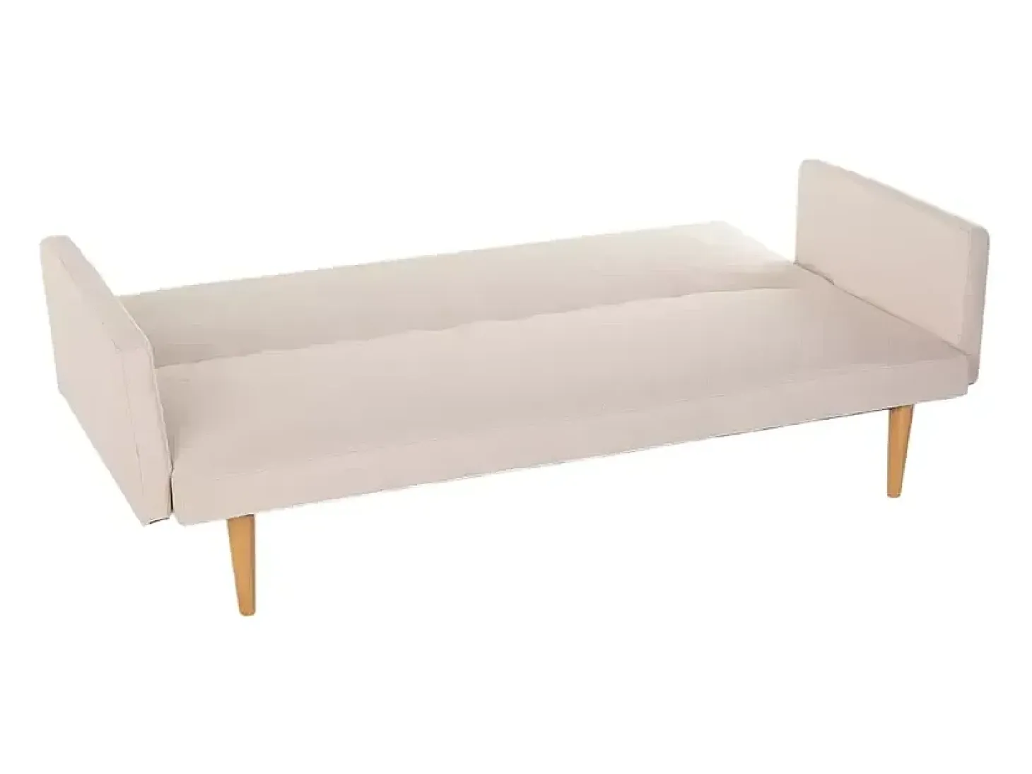 Sofá cama clic clac de 3 plazas en tejido de diseño nórdico reclinable Perla - Beige