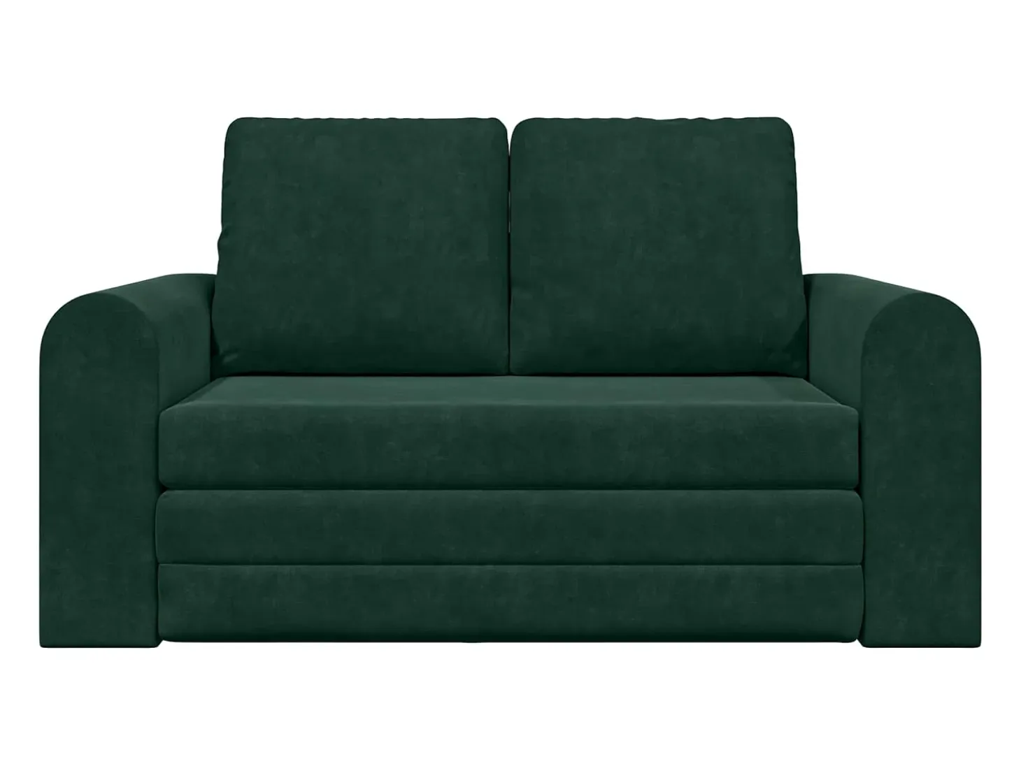Sofá cama 60cm Verde oscuro Terciopelo