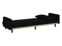 Sofá cama con cojines tela negro