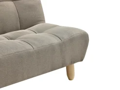 Sofá cama de 3 plazas clic-clac de tela topo ESTEBAN
