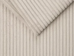 Sofá cama de 3 plazas con apertura italiana de pana beige LORETO