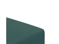 Sofá cama de 2 plazas con taburete terciopelo verde oscuro