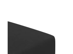 Sofá cama de 2 plazas con taburete terciopelo negro