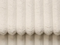 Sofá cama de 3 plazas de apertura rápida de pana color beige LORETO