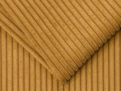 Sofá cama de 3 plazas de pana amarillo mostaza 140 cm 18 cm LORETO