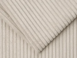 Sofá cama de 4 plazas de pana beige - 160 cm - 22 cm CALITO