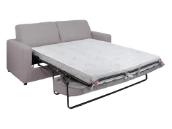 Sofá cama de 3 plazas de tela tipo italiano gris estilo contemporáneo DONETO