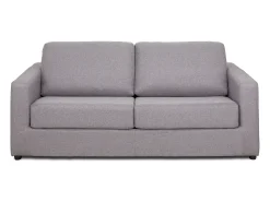 Sofá cama de 3 plazas de tela tipo italiano gris estilo contemporáneo DONETO