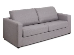 Sofá cama de 3 plazas de tela tipo italiano gris estilo contemporáneo DONETO