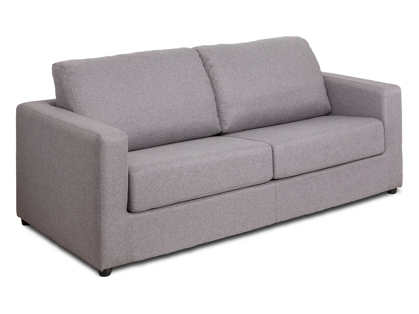 Sofá cama de 3 plazas de tela tipo italiano gris estilo contemporáneo DONETO