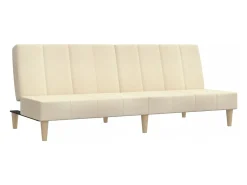 Sofá cama de 2 plazas tela color crema
