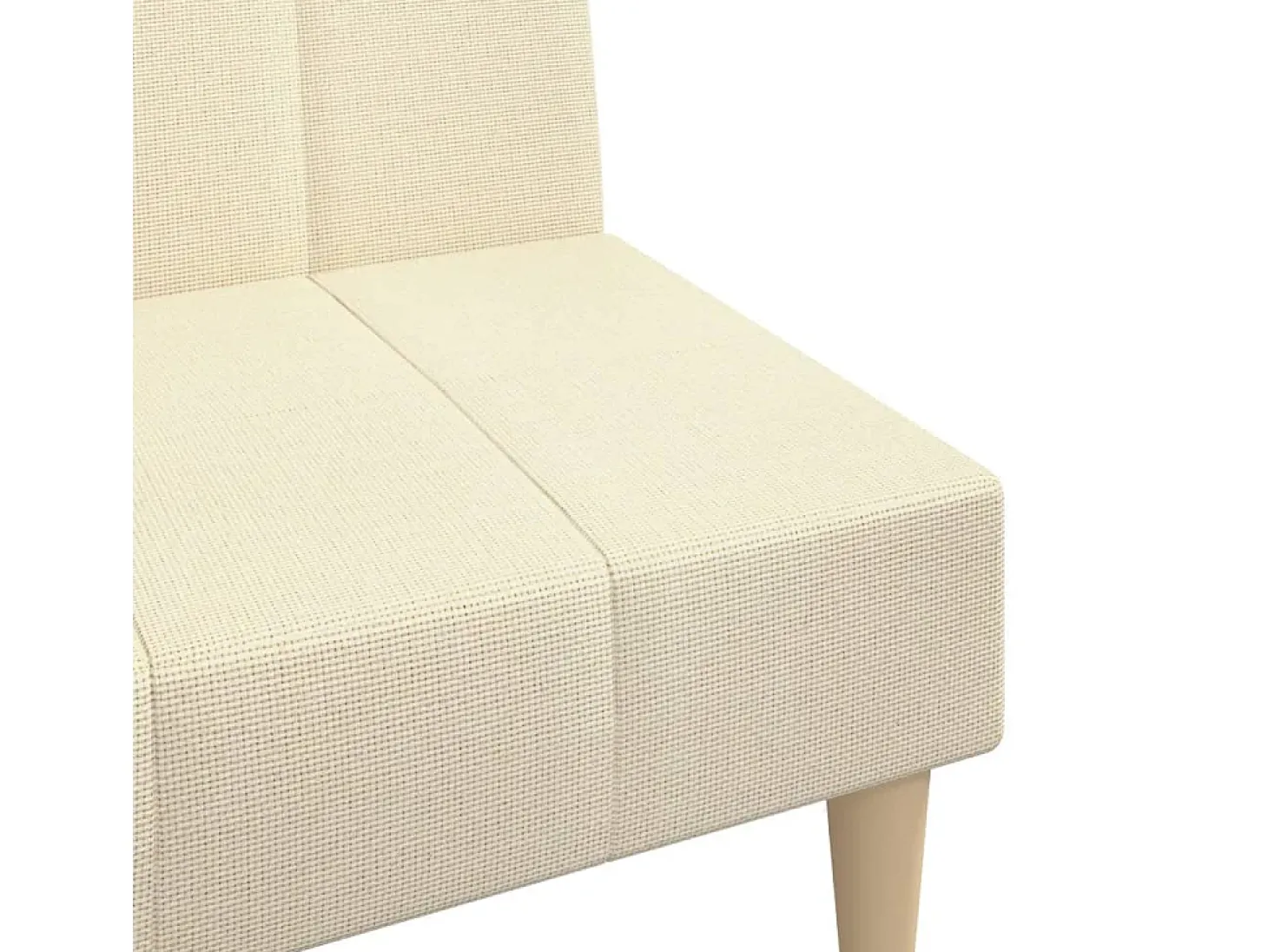 Sofá cama de 2 plazas tela color crema