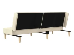 Sofá cama de 2 plazas tela color crema