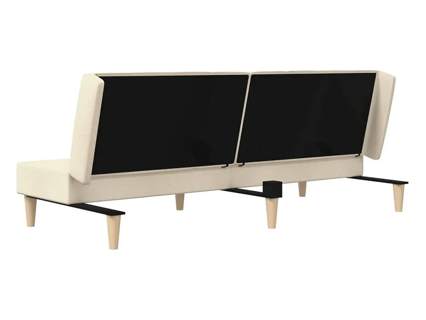 Sofá cama de 2 plazas tela color crema
