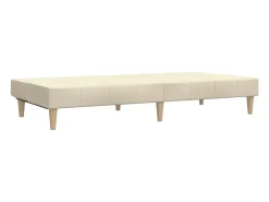 Sofá cama de 2 plazas tela color crema