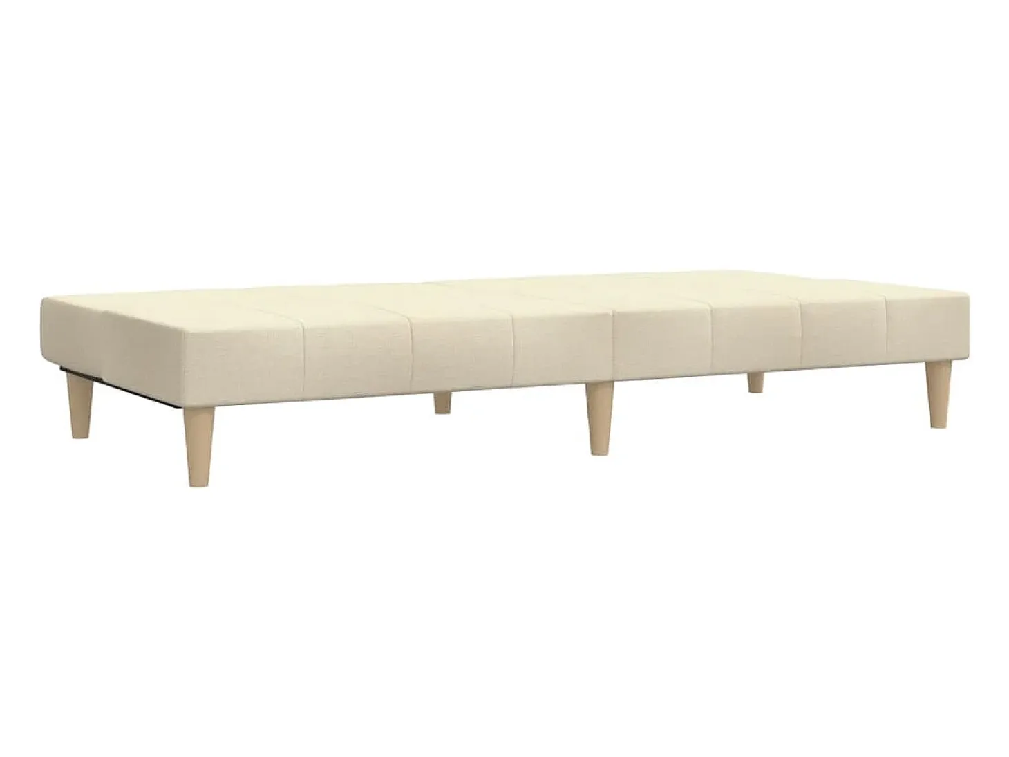 Sofá cama de 2 plazas tela color crema