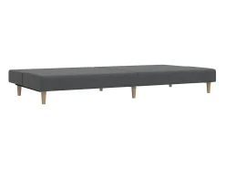 Sofá cama de 2 plazas tela gris claro