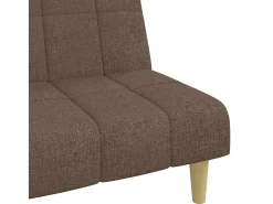 Sofá cama de 2 plazas tela gris taupe