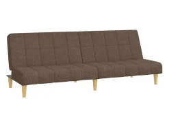 Sofá cama de 2 plazas tela gris taupe