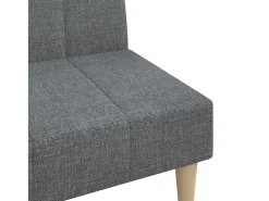 Sofá cama de 2 plazas tela gris claro