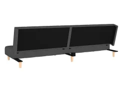 Sofá cama de 2 plazas tela gris oscuro