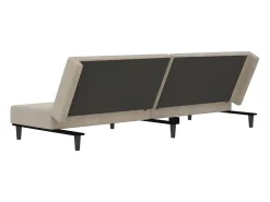 Sofá cama de 2 plazas terciopelo gris claro
