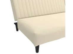 Sofá cama de 2 plazas terciopelo color crema