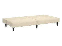 Sofá cama de 2 plazas terciopelo color crema