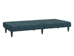 Sofá cama de 2 plazas terciopelo azul