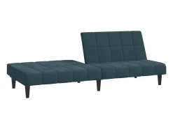 Sofá cama de 2 plazas terciopelo azul