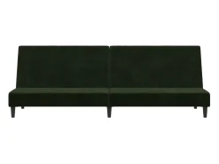 Sofá cama de 2 plazas terciopelo verde oscuro