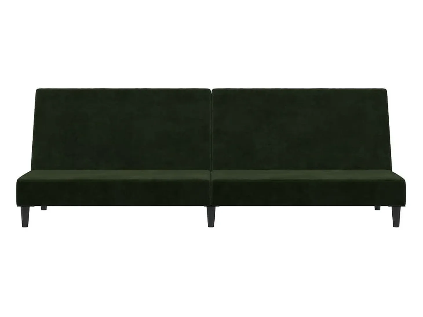 Sofá cama de 2 plazas terciopelo verde oscuro