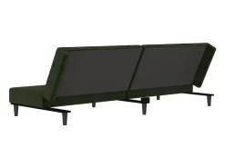 Sofá cama de 2 plazas terciopelo verde oscuro