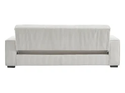 Sofá cama de pana de 3 plazas crema