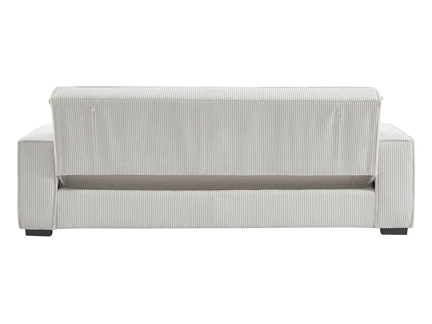 Sofá cama de pana de 3 plazas crema