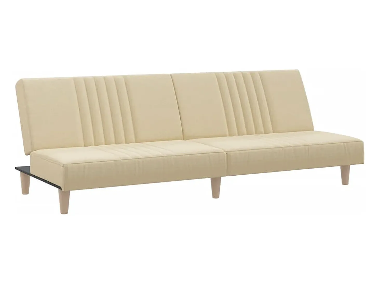Sofá cama de tela color crema