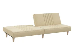 Sofá cama de tela color crema
