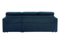 Sofá cama esquinero reversible de 3 plazas azul