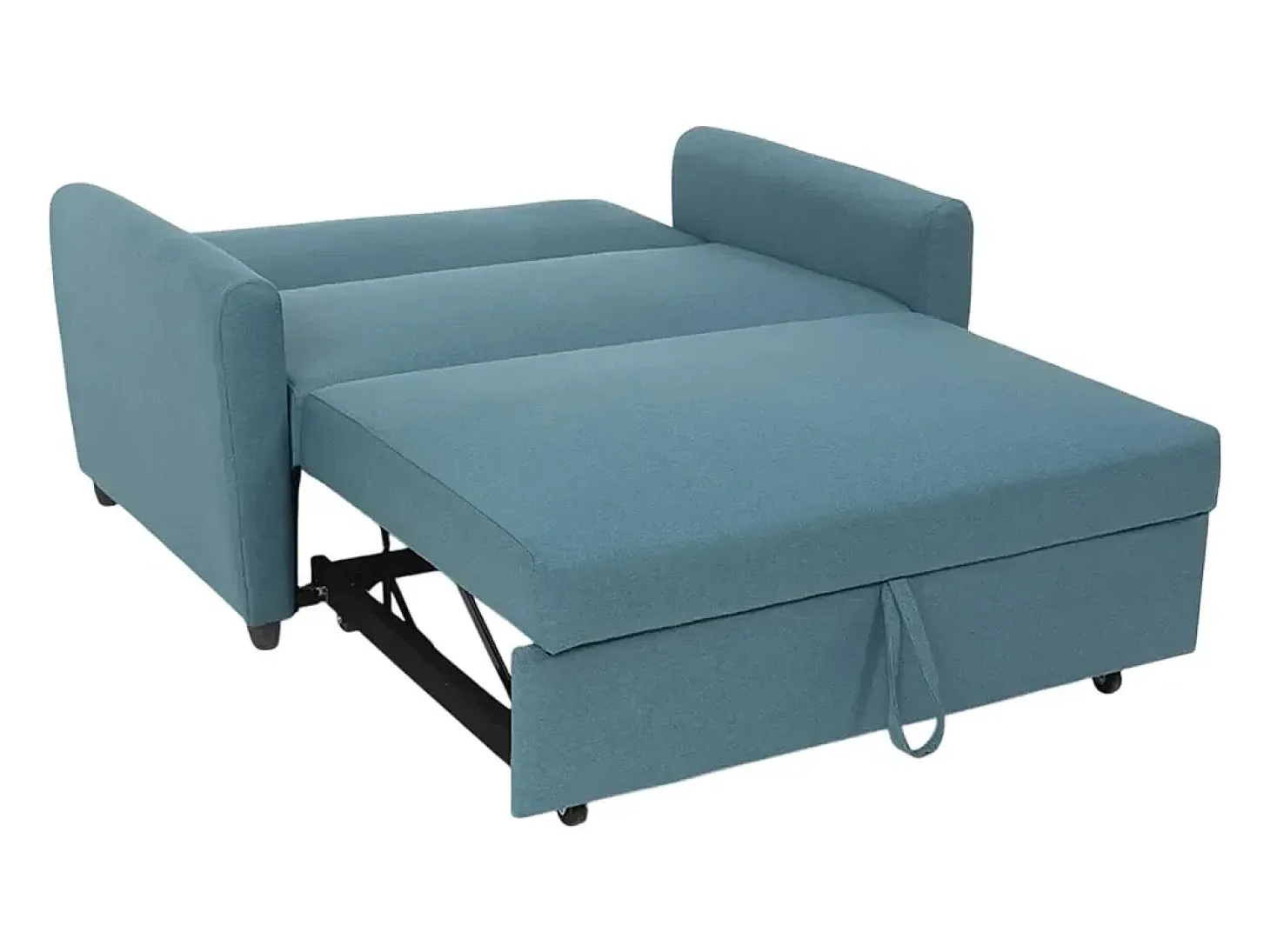 Sofá cama extraíble de 2 plazas diseño moderno en tejido PORTO RICO - Azul Marino