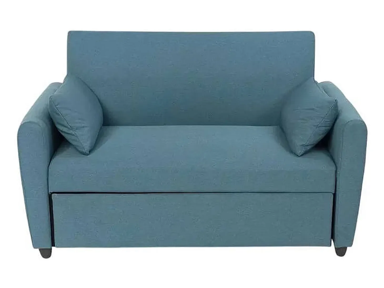 Sofá cama extraíble de 2 plazas diseño moderno en tejido PORTO RICO - Azul Marino