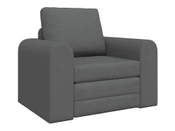 Sofá cama gris oscuro 98 x 71 x 83 cm tela