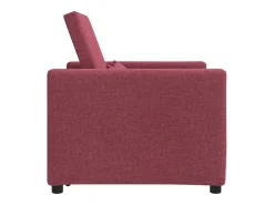 Sofá Cama Individual Rojo vino tinto 90x165x87 cm tela SHL5832
