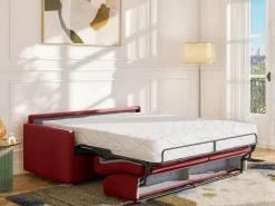 Sofá cama italiano 3p 22 cm tela - Color Gris CALIFE