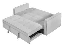 Sofá cama Izan Deluxe sistema clic clac gris 93x167x88 cm