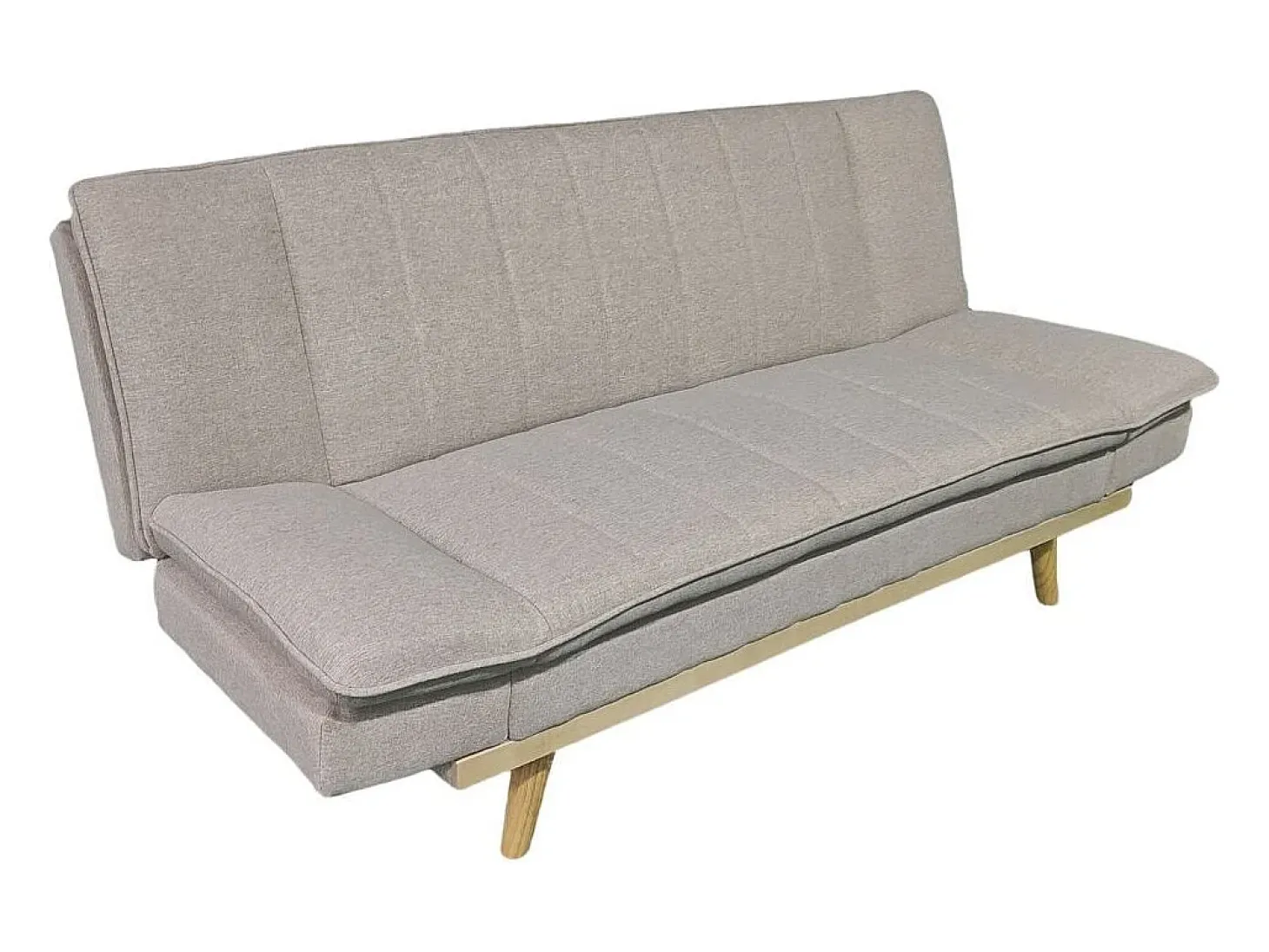 Sofá cama Lounge sistema clic clac beige 91x189x89 cm Adec