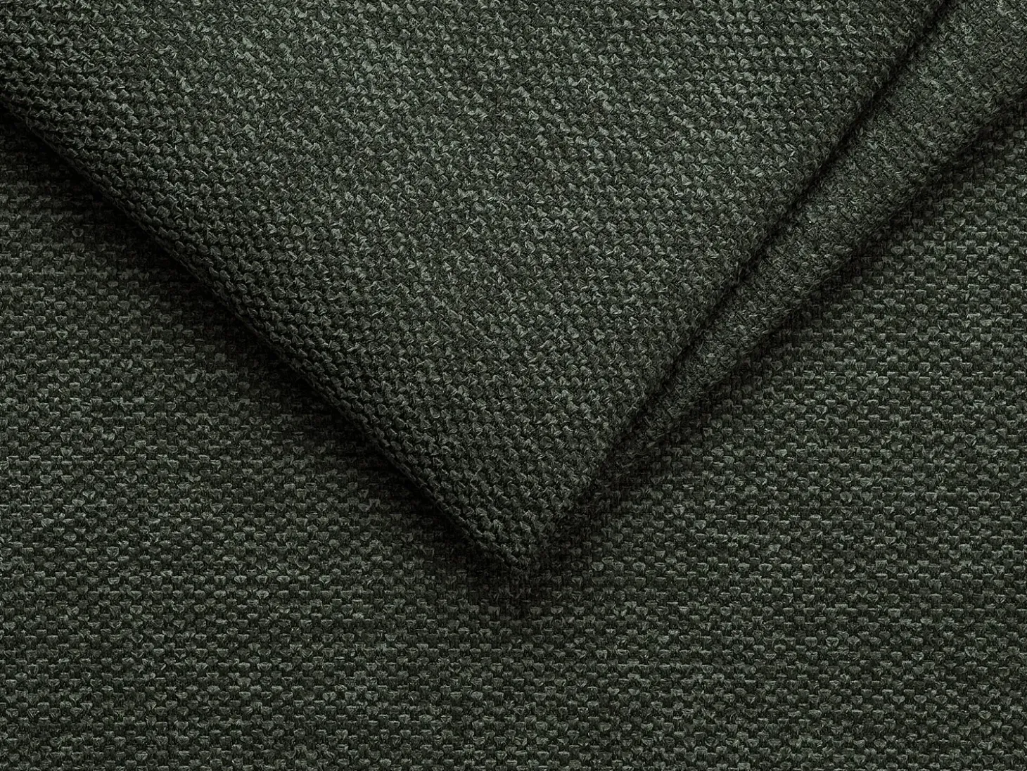 Sofá cama rinconera de tela color verde pino - Cama de 140 cm - Colchón de 18 cm - CALIFE