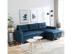 Sofá cama WADE 3 plazas azul