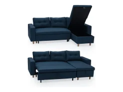 Sofá cama WADE 3 plazas azul